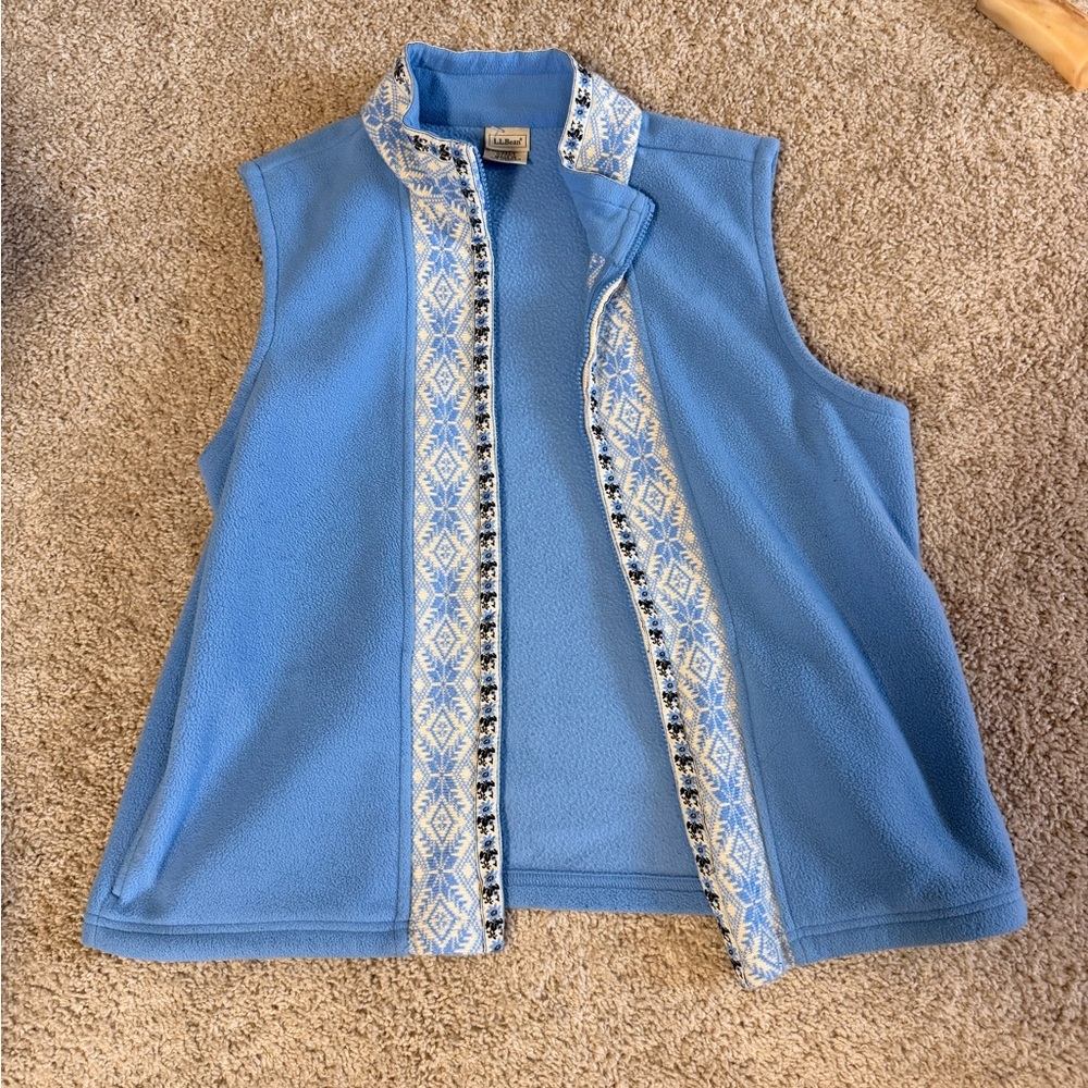 LL Bean vintage women’s fleece vest
